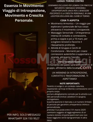 3241509527 - Seminario Esclusivo Per Uomini Con Pratiche
